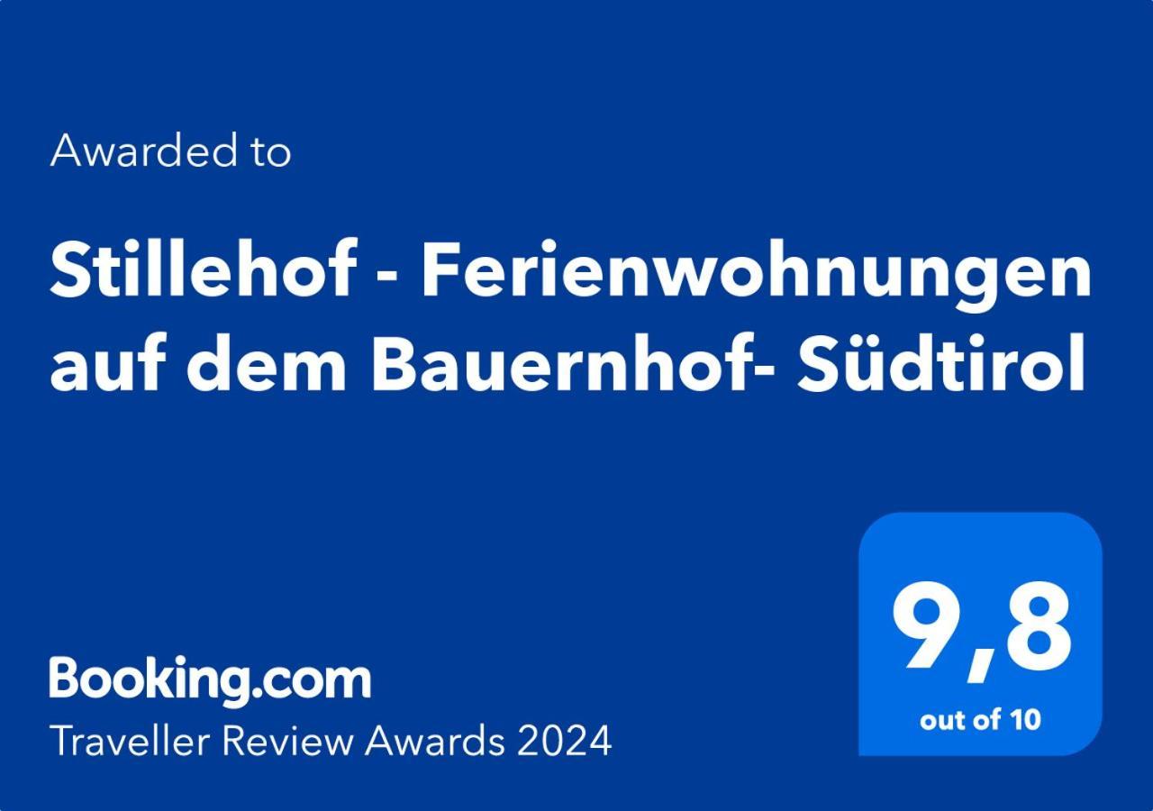Stillehof - Ferienwohnungen Auf Dem Bauernhof- Suedtirol Bressanone Eksteriør bilde